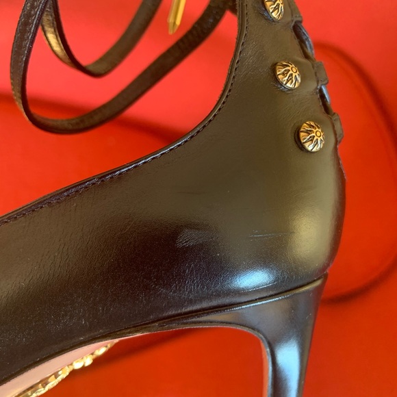 Aquazurra Black Double Strap Pumps Size 37.5 - Picture 6 of 10